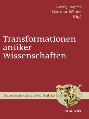 cover image of Transformationen antiker Wissenschaften
